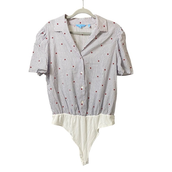 Draper James red white blue Stars and Stripes 4th of July Patriotic bodysuit XL - Picture 1 of 13